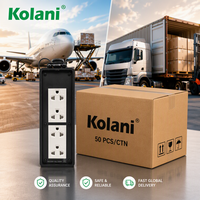 Caja de Conexiones Vertical Industrial Kolani IP44 Resistente a la Intemperie, Montaje en Superficie, PVC Ignífugo para Taller y Construcción