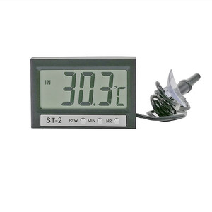 Đồng Hồ Nhiệt Kế Xe Hơi Kiểu Mới ST-2/Nhiệt Kế Kỹ Thuật Số Từ Trong Ra Ngoài/Nhiệt Kế Kỹ Thuật Số Mỏng Nhỏ - Product Image 1