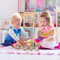 Mini ours en peluche, petit ours articulé, poupée douce pour bricolage, porte-clés, anniversaire, mariage, décorations de noël, faveur de fête