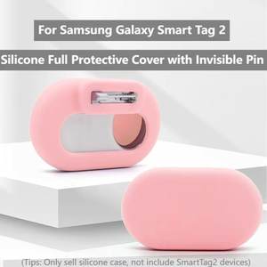 Funda protectora de piel de silicona compatible con <span class=keywords><strong>Galaxy</strong></span> <span class=keywords><strong>SmartTag</strong></span> 2 funda con pasador de seguridad oculto para niños ropa para mascotas mochila - Product Image 2