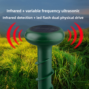 Repellente per Topi ad Ultrasuoni Attivato dall'Acqua con Sensore PIR a Infrarossi e Luce LED Stroboscopica per Casa, Giardino e Orto - Disponibile - Product Image 4