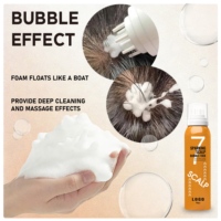 Soin apaisant du cuir chevelu, bulles de croissance des cheveux avec acide hyaluronique, végan, sans cruauté, sans paraben, sans gluten et sans sulfate, avec tête de massage