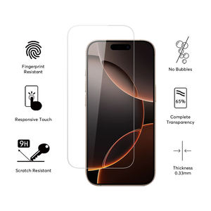 ฟิล์มกันรอยหน้าจอโทรศัพท์มือถือ 13 14 15 16 Pro กระจกนิรภัยใสสำหรับ iPhone 16 Pro - Product Image 2