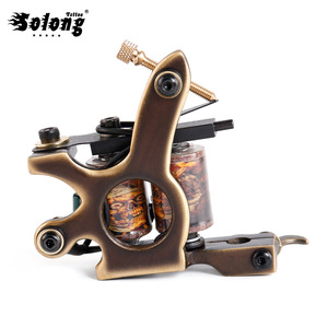 Machine à tatouer à bobine artisanale, cadre rétro, pistolet à tatouer pour liner et shader, usage professionnel en studio d'art corporel - Product Image 2