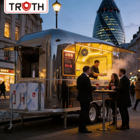 Truth Outdoor Mobile Eiswagen Burger Hot Dog Food Trucks Anhänger mit Küche 2026 Pizza Food Truck mit Gasofen