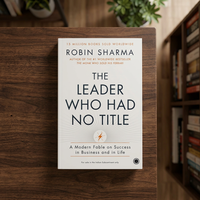 El líder sin título de Robin Sharma, libro en inglés con tapa blanda, motivacional, de negocios y educación, 216 páginas