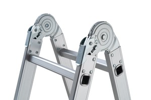 Plateforme d'échelle multi-positions pliable en aluminium MULTIPLA, capacité de charge 150 kg, hauteur extensible 12 pieds, verrouillage manuel - Product Image 4