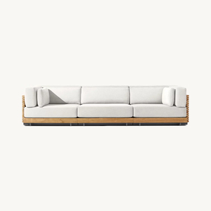 Tếch đồ nội thất biệt thự giải trí ghế sofa Patio đồ nội thất ngoài trời bán buôn cao cấp Patio ngoài trời Vườn sofa bộ - Product Image 3