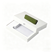Boîte à base de papier kraft recyclé écologique avec couvercle et fermeture magnétique, portable, personnalisable, emballage cadeau minimaliste pour papeterie