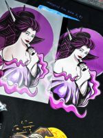 Calcomanías de vinilo de diseño de Anime personalizadas, Impresión de transferencia de calor PET para camisetas, sombreros, bolsas, pegatina de plastisol duradera lavable