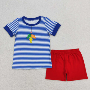 Conjuntos de Dos Piezas para Niños de Verano, Camiseta de Manga Corta para Bebé Niño con Bordado de Camuflaje Marrón, Conjunto para Hermanos - Product Image 3