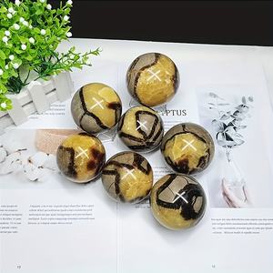 Esfera de Septaria de Estilo Bohemio de Alta Calidad al por Mayor, Piedra de Cristal Natural para Decoración del Hogar Única y Regalos Navideños - Product Image 2