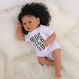Nueva Muñeca Afroamericana Reborn de 22 Pulgadas, Juguete de Vinilo Suave para Bebés, Regalos Populares en 2026 - Product Image 3