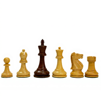 Jeu d'échecs de table en bois de qualité supérieure, série Fischer Spassky WCC 1972