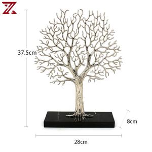 Base en marbre noir léger de haute qualité, arbre de <span class=keywords><strong>corail</strong></span>, accessoires de décoration en métal, artisanat - Product Image 2
