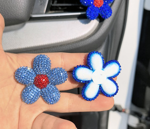 Adornos de Lujo Azules con Flores y Lazos para Decoración de Carcasas de Teléfono, Manualidades DIY - Product Image 5