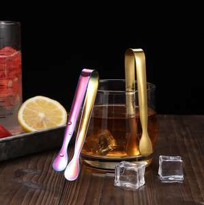 304 cubo de açúcar cubo pinças de aço inoxidável mini gelo pinças - Product Image 5