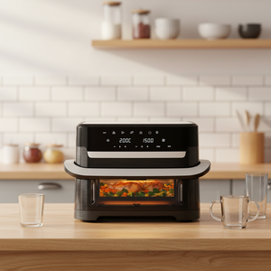 Freidora de Aire <span class=keywords><strong>Moulinex</strong></span> Easy Fry de Doble Cesta, Gran Capacidad de 9L, Doble Zona con Divisor Extraíble, Para 8 Personas, 7 Programas Intuitivos, Uso Doméstico, 5+ - Product Image 4