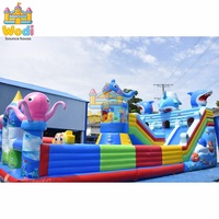 WODI Château gonflable licorne en PVC de qualité commerciale 0,55 mm pour enfants et adultes, directement de l'usine