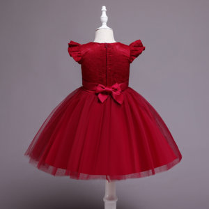 Phong Cách Châu Âu Một Năm Bé Bên Dresses Hoa Cô Gái Phù Dâu Váy Mẫu Bé Gái Váy Thiết Kế Cho Sinh Nhật - Product Image 6