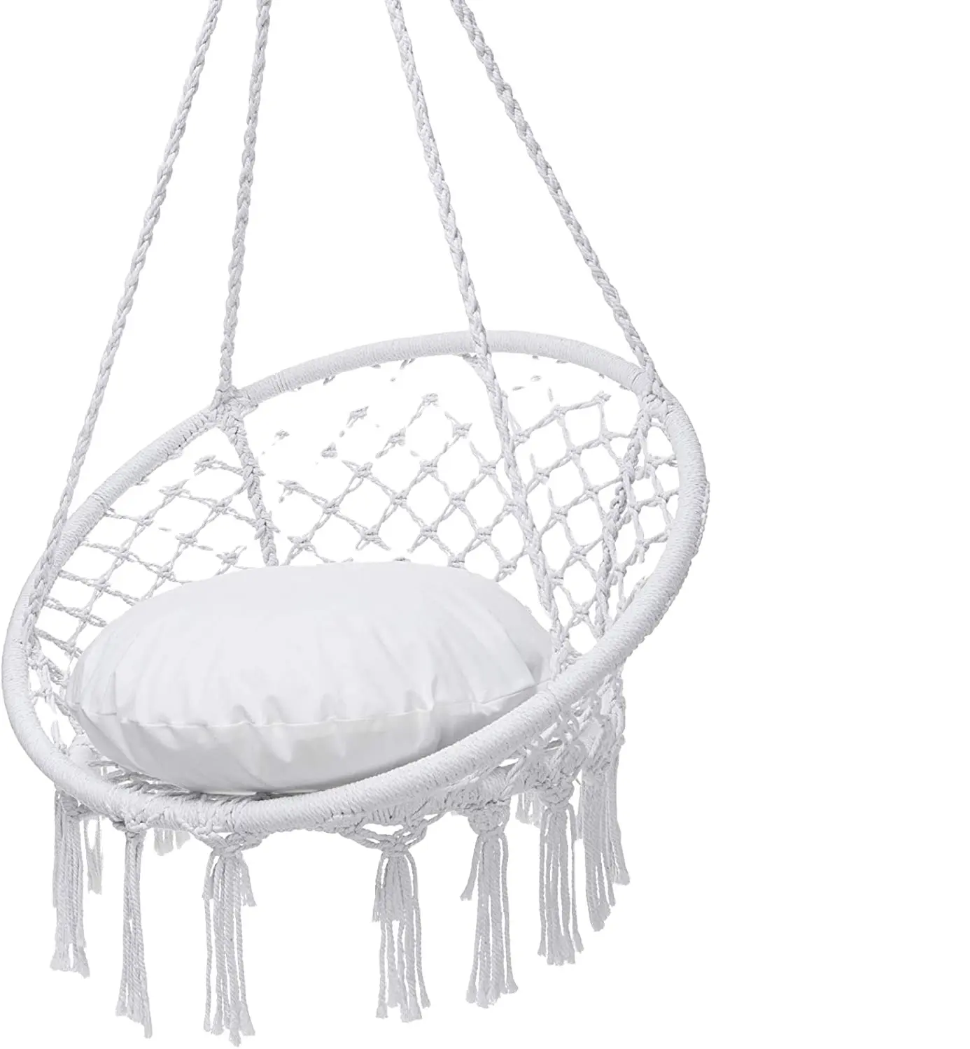 Hammock Chair Swing, Hanging Cotton Rope hanging garden outdoor indoor Chair