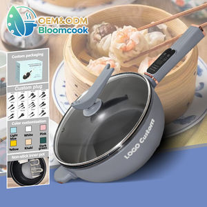 Cuisinière multifonctionnelle Bloomcook OEM 2025, gaz et électrique, acier inoxydable, antiadhésive, mini, portable, chauffage rapide, contrôlée par application, cuisine chaude - Product Image 1
