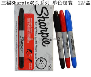 XZ1019 Vente <span class=keywords><strong>en</strong></span> <span class=keywords><strong>gros</strong></span> de stylos marqueurs <span class=keywords><strong>Sharpie</strong></span> noirs 1,0 mm, lot de 8 couleurs, vente chaude, peinture permanente à séchage rapide pour bois, plastique, métal - Product Image 1