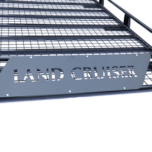 Porte-bagages de toit robuste en fer pour Toyota Land Cruiser LC80 LC79, panier de chargement monté sur gouttière, porte-bagages direct usine - Product Image 4