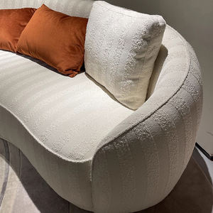 Ensemble de canapé modulaire sectionnel moderne de qualité avec éponge haute densité, tissu recouvert, pieds en bois - Meubles confortables pour le salon - Product Image 6