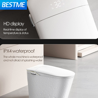 WC monobloc intelligent à poser au sol, certifié CUPC, avec siège chauffant et autonettoyant, pour salle de bain