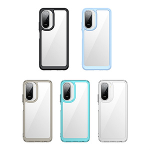 Coques de téléphone Lichicase à bord flexible, grand trou, anti-traces de doigts, pour Redmi <span class=keywords><strong>A7</strong></span> Pro Turbo 5 Max, coque transparente - Product Image 1