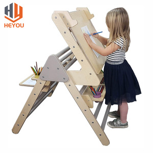 Wooden Climbing Triangle Indoor Kids Play Gym Playground Climbing Frame