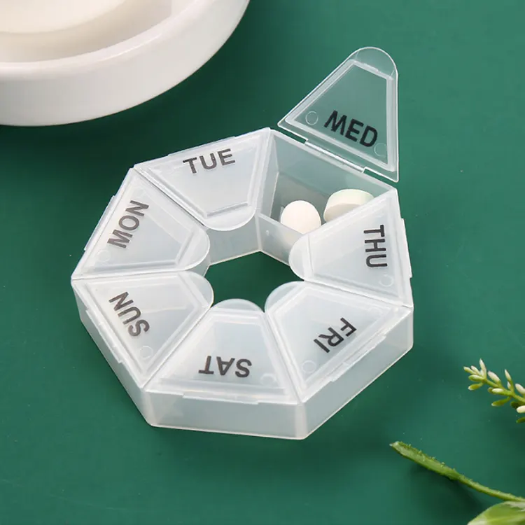 Plastic Pill Box Case Vitamin Storage Organizer Medicine Creative Pill Container For Travel Candy Color Pp Pill Box