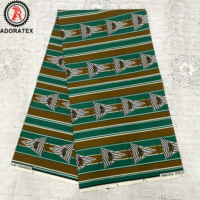 Usine en gros personnalisé cire imprime Logo personnalisé Polyester tissus pour Madagascar uniformes scolaires africains