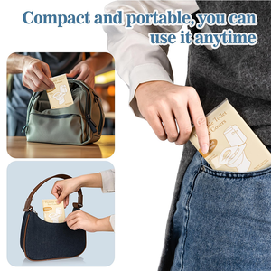 Fundas Desechables para Asiento <span class=keywords><strong>de</strong></span> Inodoro, Paquete <span class=keywords><strong>de</strong></span> 10, Solubles en Agua, Higiénicas y Desechables por el Inodoro, para Viajes <span class=keywords><strong>de</strong></span> Negocios, Hoteles y Aviones - Product Image 6