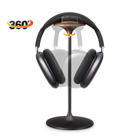 Support de casque en bois de noyer, support de jeu en noyer naturel pour AirPods Max, Beats, Bose, Sennheiser, Sony, Audio-Technica et plus encore