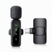 Microphone Lavalier sans fil L6 2.4G cardioïde/multi-directionnel, numérique Type-C à pince, faible latence, réduction du bruit pour smartphones