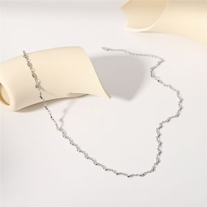 Nouveau Collier Chaîne Maillons Banane en Acier Inoxydable Poli Miroir de Designer Canadien, Créatif <span class=keywords><strong>Argent</strong></span>é pour Hommes et Femmes, Bijou Classique - Product Image 4