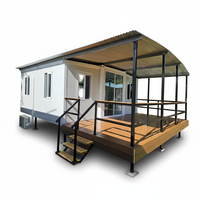 Maison mobile modulaire en acier, pliable et extensible, préfabriquée, étanche, pour usage hospitalier, 20 pieds, 40 pieds, petite villa