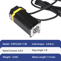 Emtech 57BYG250-112 57mm * 112mm Nema 23 3Nm Moteur pas à pas hybride 3 axes à boucle fermée avec kit de pilote pour imprimante 3D