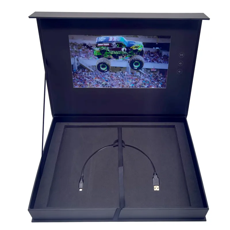 Scatole regalo digitali hd da 5/7/10 pollici di alta qualità scatola brochure video con schermo lcd