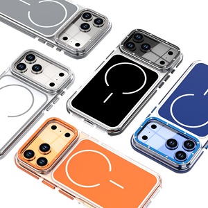 เคสโทรศัพท์อะคริลิคสำหรับ iPhone 17promax 16e 15plus 14pro 13 12 11 ป้องกันเหลือง ฝาหลังแม่เหล็กกันกระแทกสำหรับ iPhone 17 air - Product Image 1