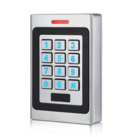 Lecteur de contrôle d'accès RFID en alliage de zinc résistant aux chocs et étanche IP67, clavier intégré, sonnette intégrée, sortie Wiegand 10-24V DC
