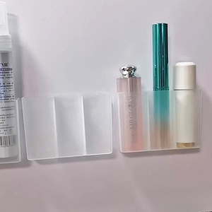 Caja de almacenamiento para lápices labiales, dividida en compartimentos, con espejo, gabinete con espejo sin necesidad de taladrar, para lápices labiales, lápices de cejas y tijeras - Product Image 4