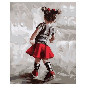 Venta caliente personalizada DIY Girlhood pintura por números Kits <span class=keywords><strong>memoria</strong></span> infantil pintura al óleo cálida decoración del hogar - Product Image 4