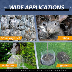 24 "* 150" rete metallica per rete metallica per pollame esagonale rete zincata per giardino per gabbia di coniglio barriera - Product Image 4