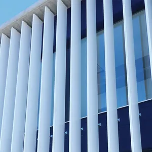 Подгонянный наружный строительный материал декоративный металлический фасад алюминиевая затвор Aerofoil солнцезащитный козырек