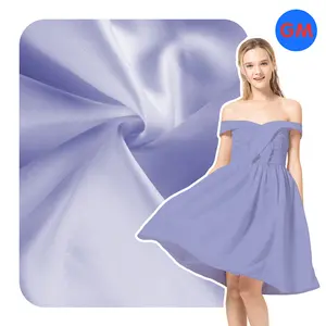 Classic Polyester Satin Fabric 100% Polyester 75d For Robe En Satin Pour Femmes Satin Rosette