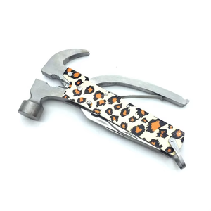 Fiberglas Saplı Özel Leopar Desenli Çekiç Çok Amaçlı Endüstriyel Alet - Product Image 3