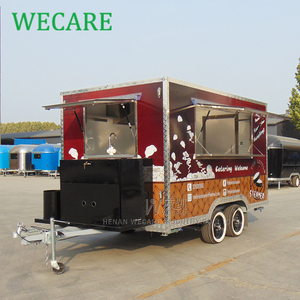 Mobile di strada airstream fast food camion concessione bbq rimorchio cibo chiosco van rimorchio - Product Image 4